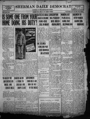 Sherman Daily Democrat (Sherman, Tex.), Vol. THIRTY-SIXTH YEAR, Ed. 1 Monday, April 30, 1917