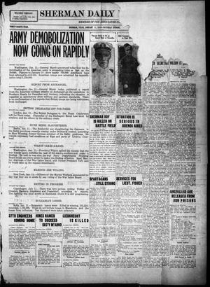 Sherman Daily Democrat (Sherman, Tex.), Vol. THIRTY-EITHTH YEAR, Ed. 1 Saturday, January 11, 1919
