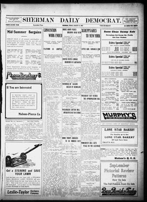 Primary view of object titled 'Sherman Daily Democrat (Sherman, Tex.), Vol. 32, Ed. 1 Thursday, August 15, 1912'.