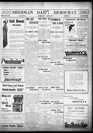 Primary view of object titled 'Sherman Daily Democrat (Sherman, Tex.), Vol. 32, Ed. 1 Monday, October 7, 1912'.