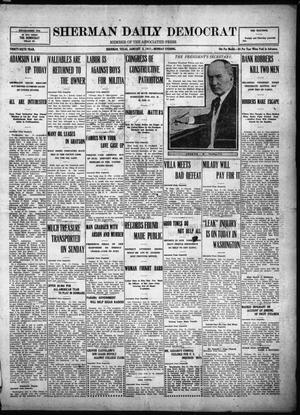 Sherman Daily Democrat (Sherman, Tex.), Vol. THIRTY-SIXTH YEAR, Ed. 1 Monday, January 8, 1917