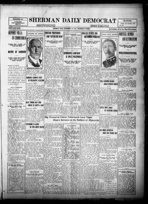 Sherman Daily Democrat (Sherman, Tex.), Vol. THIRTY-SIXTH YEAR, Ed. 1 Wednesday, September 20, 1916