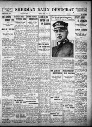 Primary view of object titled 'Sherman Daily Democrat (Sherman, Tex.), Vol. THIRTY-FOURTH YEAR, Ed. 1 Monday, June 7, 1915'.