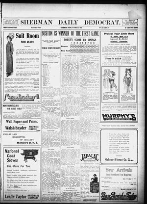 Sherman Daily Democrat (Sherman, Tex.), Vol. 32, Ed. 1 Tuesday, October 8, 1912