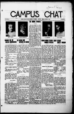Campus Chat (Denton, Tex.), Vol. 3, No. 43, Ed. 1 Thursday, August 7, 1919