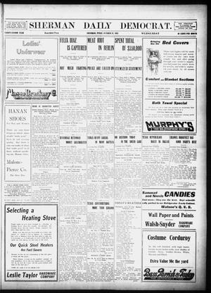 Primary view of object titled 'Sherman Daily Democrat (Sherman, Tex.), Vol. 32, Ed. 1 Wednesday, October 23, 1912'.