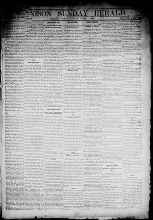 Denison Daily Herald. (Denison, Tex.), Vol. 1, No. 168, Ed. 1 Sunday, April 7, 1878