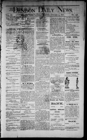 Denison Daily News. (Denison, Tex.), Vol. 3, No. 148, Ed. 1 Saturday, October 9, 1875