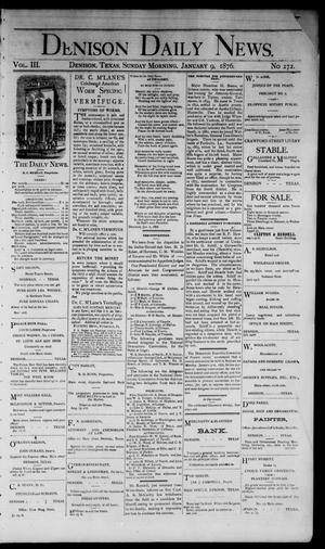 Denison Daily News. (Denison, Tex.), Vol. 3, No. 272, Ed. 1 Sunday, January 9, 1876