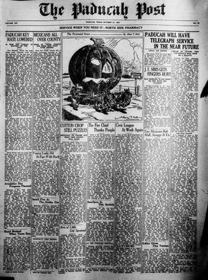 The Paducah Post (Paducah, Tex.), Vol. 21, No. 26, Ed. 1 Thursday, October 27, 1927