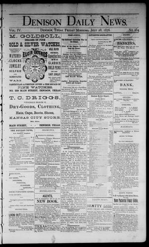 Denison Daily News. (Denison, Tex.), Vol. 4, No. 134, Ed. 1 Friday, July 28, 1876