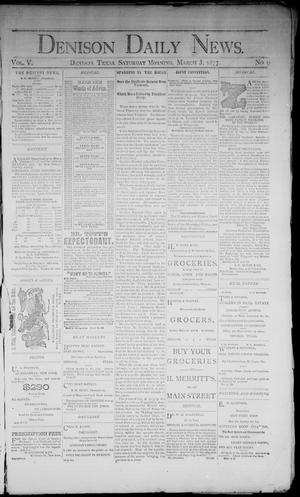 Denison Daily News. (Denison, Tex.), Vol. 5, No. 9, Ed. 1 Saturday, March 3, 1877