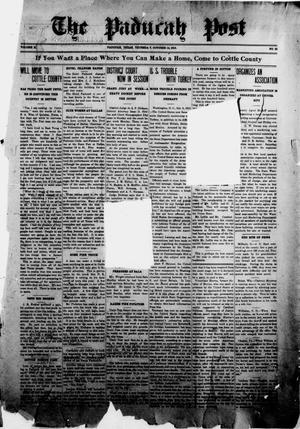 The Paducah Post (Paducah, Tex.), Vol. 10, No. 22, Ed. 1 Thursday, October 14, 1915