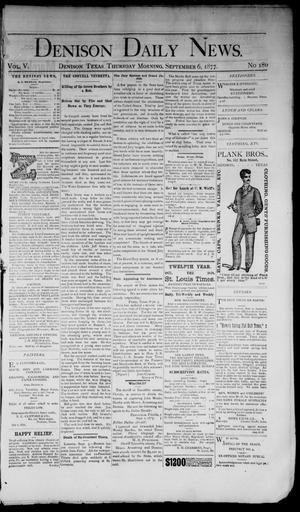 Denison Daily News. (Denison, Tex.), Vol. 5, No. 180, Ed. 1 Thursday, September 6, 1877