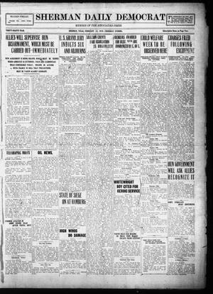 Sherman Daily Democrat (Sherman, Tex.), Vol. THIRTY-EITHTH YEAR, Ed. 1 Thursday, February 13, 1919
