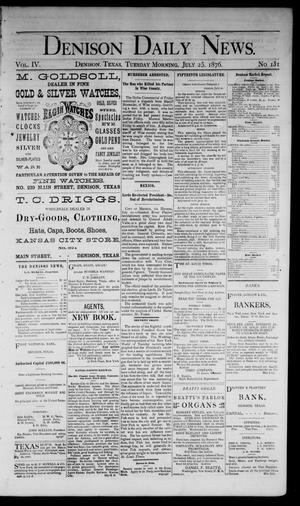 Denison Daily News. (Denison, Tex.), Vol. 4, No. 131, Ed. 1 Tuesday, July 25, 1876