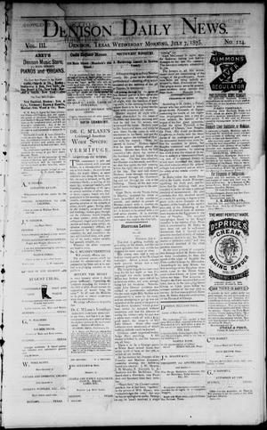 Denison Daily News. (Denison, Tex.), Vol. 3, No. 114, Ed. 1 Wednesday, July 7, 1875