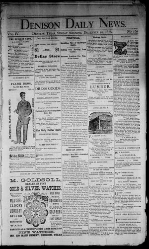 Denison Daily News. (Denison, Tex.), Vol. 4, No. 250, Ed. 1 Sunday, December 10, 1876