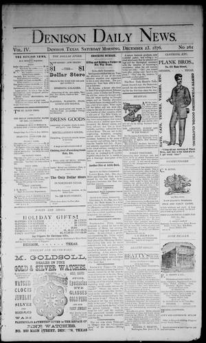 Denison Daily News. (Denison, Tex.), Vol. 4, No. 261, Ed. 1 Saturday, December 23, 1876