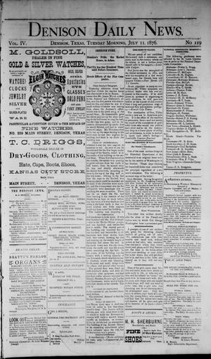 Denison Daily News. (Denison, Tex.), Vol. 4, No. 119, Ed. 1 Tuesday, July 11, 1876