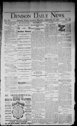 Denison Daily News. (Denison, Tex.), Vol. 4, No. 255, Ed. 1 Saturday, December 16, 1876