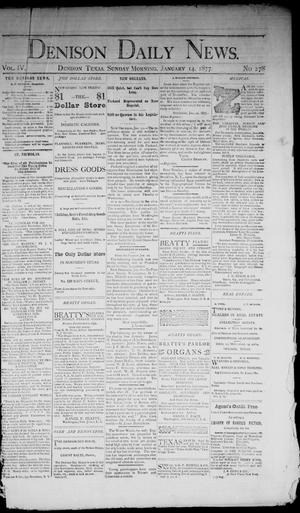 Denison Daily News. (Denison, Tex.), Vol. 4, No. 278, Ed. 1 Sunday, January 14, 1877