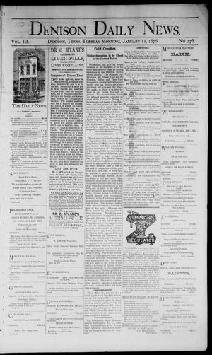 Denison Daily News. (Denison, Tex.), Vol. 3, No. 273, Ed. 1 Tuesday, January 11, 1876