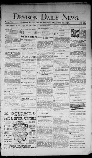 Denison Daily News. (Denison, Tex.), Vol. 4, No. 254, Ed. 1 Friday, December 15, 1876
