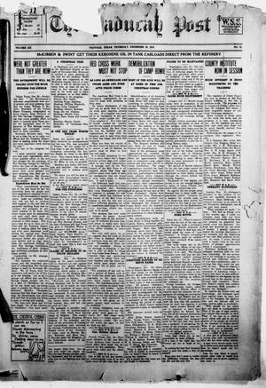 The Paducah Post (Paducah, Tex.), Vol. 12, No. 32, Ed. 1 Thursday, December 19, 1918