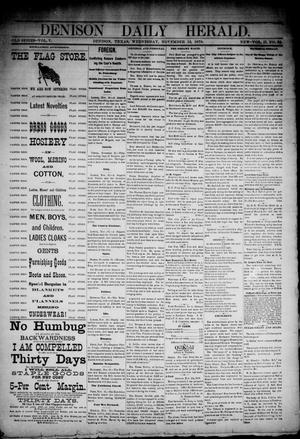 Denison Daily Herald. (Denison, Tex.), Vol. 2, No. 64, Ed. 1 Wednesday, November 13, 1878