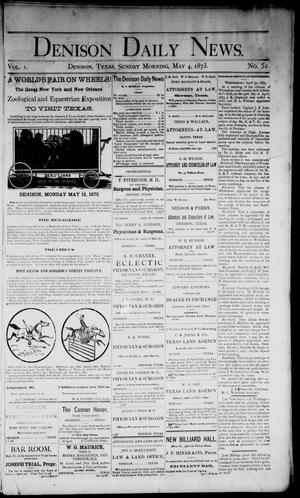 Denison Daily News. (Denison, Tex.), Vol. 1, No. 52, Ed. 1 Sunday, May 4, 1873