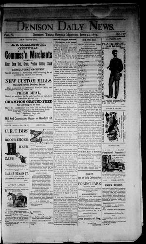 Denison Daily News. (Denison, Tex.), Vol. 5, No. 117, Ed. 1 Sunday, June 24, 1877