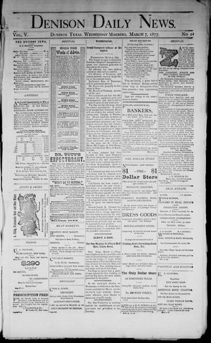 Denison Daily News. (Denison, Tex.), Vol. 5, No. 12, Ed. 1 Wednesday, March 7, 1877