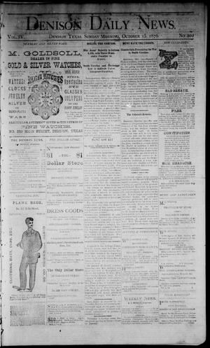 Denison Daily News. (Denison, Tex.), Vol. 4, No. 202, Ed. 1 Sunday, October 15, 1876