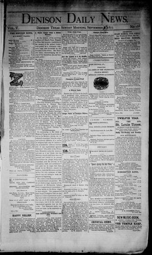 Denison Daily News. (Denison, Tex.), Vol. 5, No. 183, Ed. 1 Sunday, September 9, 1877