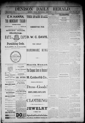 Denison Daily Herald. (Denison, Tex.), Vol. 1, No. 132, Ed. 1 Wednesday, February 13, 1878