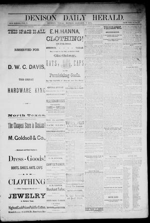 Denison Daily Herald. (Denison, Tex.), Vol. 1, No. 97, Ed. 1 Monday, January 7, 1878