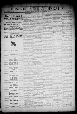 Denison Daily Herald. (Denison, Tex.), Vol. 2, No. 54, Ed. 1 Sunday, November 3, 1878