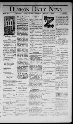 Denison Daily News. (Denison, Tex.), Vol. 3, No. 277, Ed. 1 Saturday, January 15, 1876