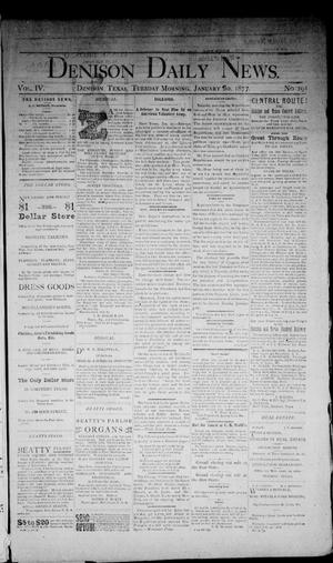 Denison Daily News. (Denison, Tex.), Vol. 4, No. 291, Ed. 1 Tuesday, January 30, 1877