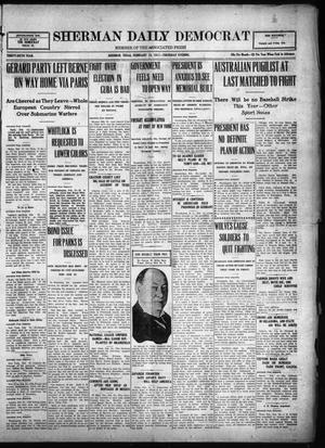 Sherman Daily Democrat (Sherman, Tex.), Vol. THIRTY-SIXTH YEAR, Ed. 1 Thursday, February 15, 1917