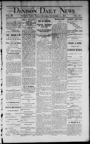 Denison Daily News. (Denison, Tex.), Vol. 3, No. 135, Ed. 1 Friday, September 24, 1875
