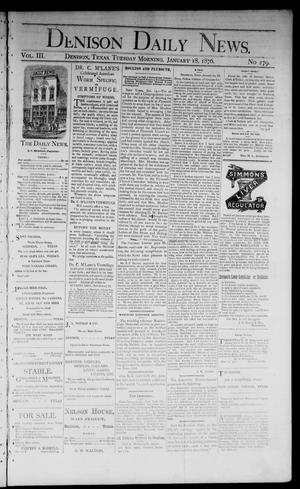 Denison Daily News. (Denison, Tex.), Vol. 3, No. 279, Ed. 1 Tuesday, January 18, 1876