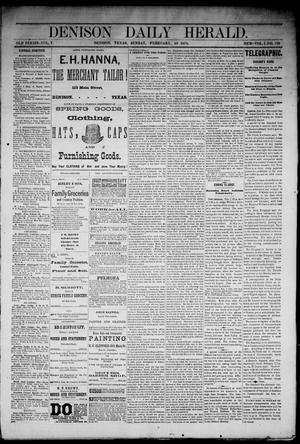 Denison Daily Herald. (Denison, Tex.), Vol. 1, No. 129, Ed. 1 Sunday, February 10, 1878