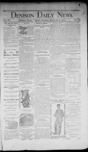 Denison Daily News. (Denison, Tex.), Vol. 4, No. 297, Ed. 1 Tuesday, February 6, 1877