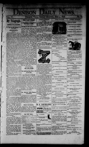Denison Daily News. (Denison, Tex.), Vol. 4, No. 89, Ed. 1 Sunday, June 4, 1876