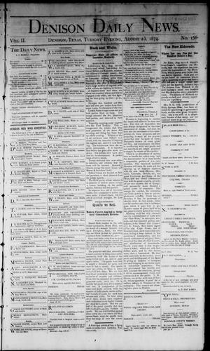 Denison Daily News. (Denison, Tex.), Vol. 2, No. 155, Ed. 1 Tuesday, August 25, 1874