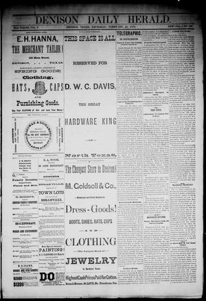 Denison Daily Herald. (Denison, Tex.), Vol. 1, No. 139, Ed. 1 Thursday, February 21, 1878