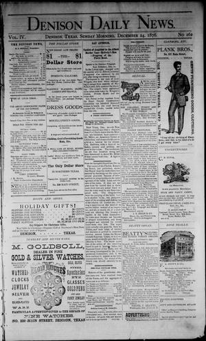 Denison Daily News. (Denison, Tex.), Vol. 4, No. 262, Ed. 1 Sunday, December 24, 1876