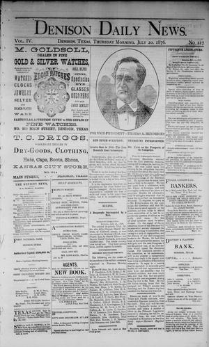 Denison Daily News. (Denison, Tex.), Vol. 4, No. 127, Ed. 1 Thursday, July 20, 1876
